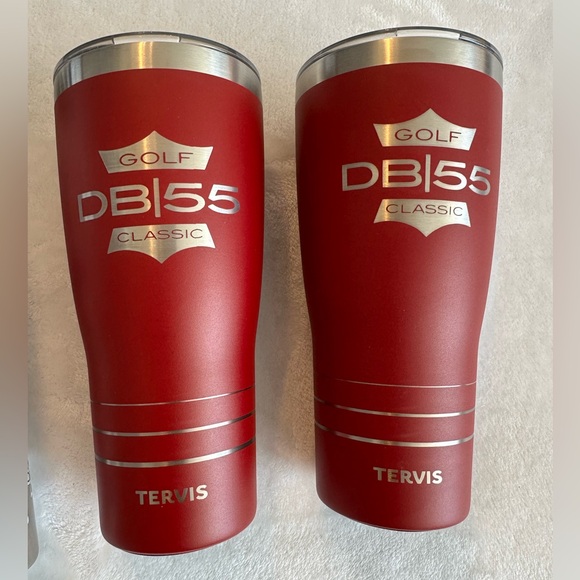 Tervis Red Golf DB55 Classic Tumblers. Set of 2. NWOT - Picture 1 of 5